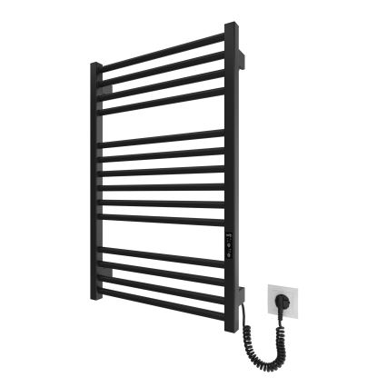 Łazienkowy grzejnik drabinkowy HF DERBY 170W/230V 77x53 cm czarny IP44