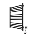 Łazienkowy grzejnik drabinkowy HF LONDON 165W/230V 77x53 cm czarny prawy