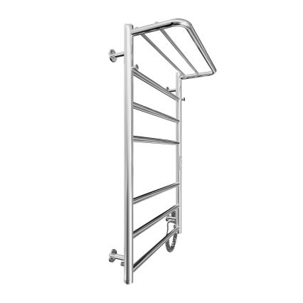 Łazienkowy grzejnik drabinkowy HOME 95W/230V 77x53 cm stal nierdzewna/chrom prawy