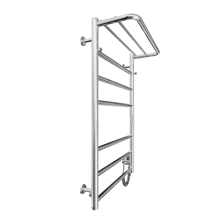 Łazienkowy grzejnik drabinkowy HOME 95W/230V 77x53 cm stal nierdzewna/chrom prawy