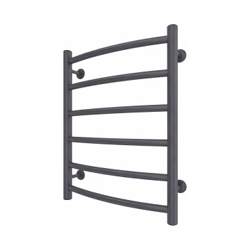 Łazienkowy grzejnik drabinkowy INOX CLASSIC 120W/230V 57x43 cm stal nierdzewna/antracyt