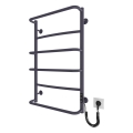 Łazienkowy grzejnik drabinkowy LUX 105 W/230 V 81 x 52 cm stal nierdzewna/antracyt prawy