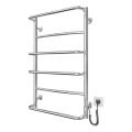 Łazienkowy grzejnik drabinkowy LUX 105W/230V 81x52 cm stal nierdzewna/błyszczący chrom prawy