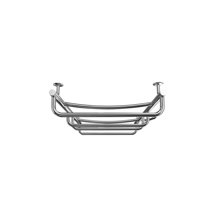 Łazienkowy grzejnik drabinkowy LUX 105W/230V 81x52 cm stal nierdzewna/błyszczący chrom prawy