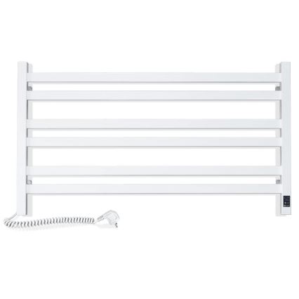 Grzejnik łazienkowy drabinkowy AVANGARD z termostatem 316 W/230 V 50,6 cm IP44 biały lewy kwadratowy
