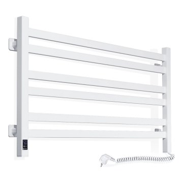 Łazienkowy grzejnik drabinkowy z termostatem AVANGARD 316W/230V 50,6 cm IP44 biały prawy kanciasty