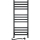 Łazienkowy grzejnik drabinkowy z termostatem AVANGARD 459W/230V 120,6 cm IP44 czarny lewy kwadratowy