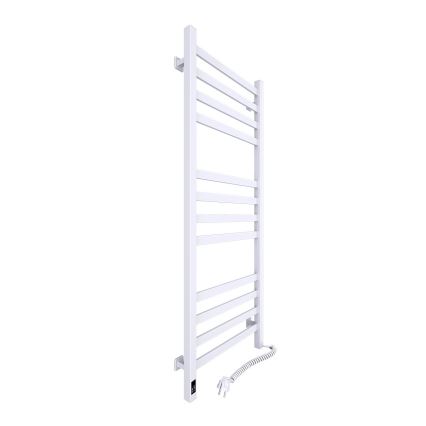 Grzejnik łazienkowy drabinkowy z termostatem AVANGARD 459W/230V 120,6cm IP44 biały prawy kwadratowy
