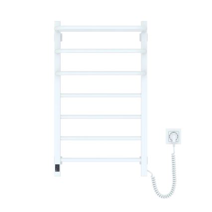 Elektryczny grzejnik łazienkowy z termostatem FORTIS 350W/230V 80,6 cm IP44 biały prawy