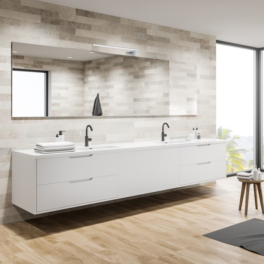 Łazienkowy kinkiet LED SHINE 11W/230V 45 cm IP44 chrom błyszczący