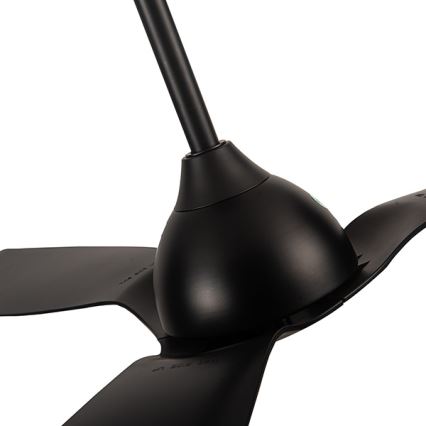 Łazienkowy wentylator sufitowy śr. 132 cm IP44 czarny + pilot zdalnego sterowania