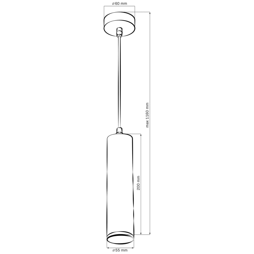 Łazienkowy żyrandol na lince TURYN 1xGU10/10W/230V IP44 biały