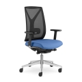 LD Seating - Krzesło biurowe LEAF czarne/niebieskie