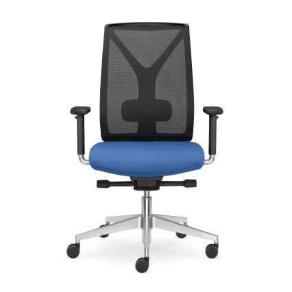 LD Seating - Krzesło biurowe LEAF czarne/niebieskie
