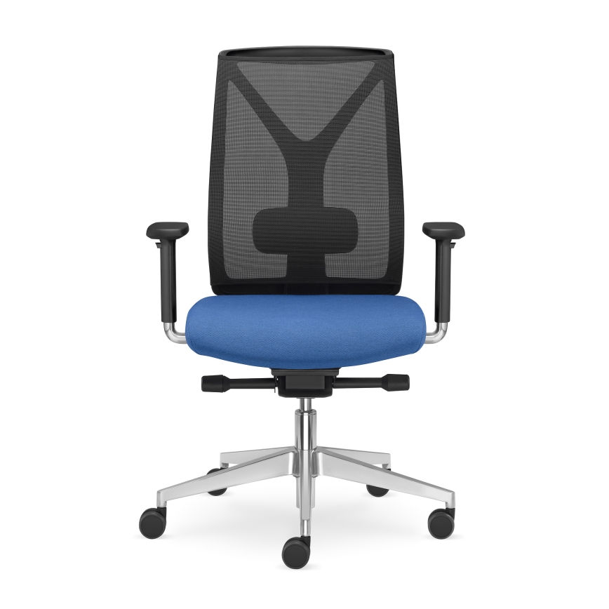 LD Seating - Krzesło biurowe LEAF czarne/niebieskie