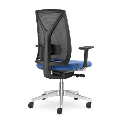 LD Seating - Krzesło biurowe LEAF czarne/niebieskie