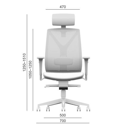 LD Seating - Krzesło biurowe LEAF czarne/niebieskie