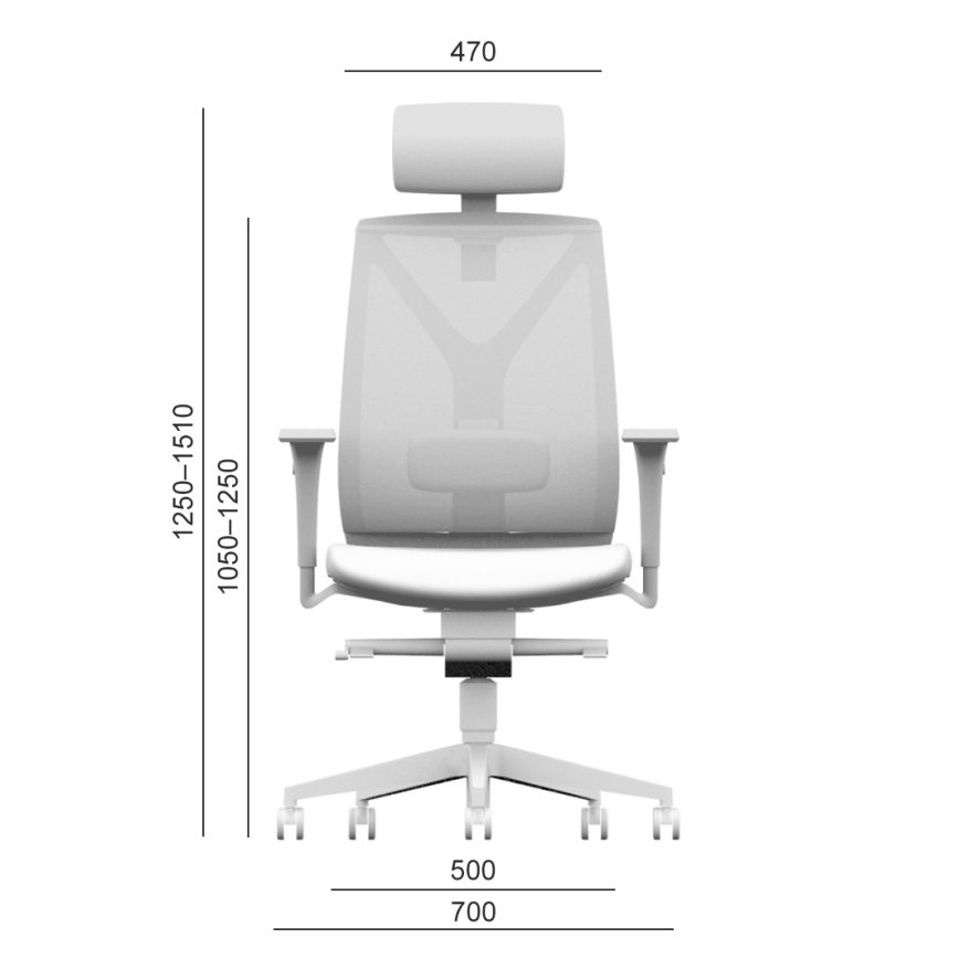 LD Seating - Krzesło biurowe LEAF czarne/niebieskie