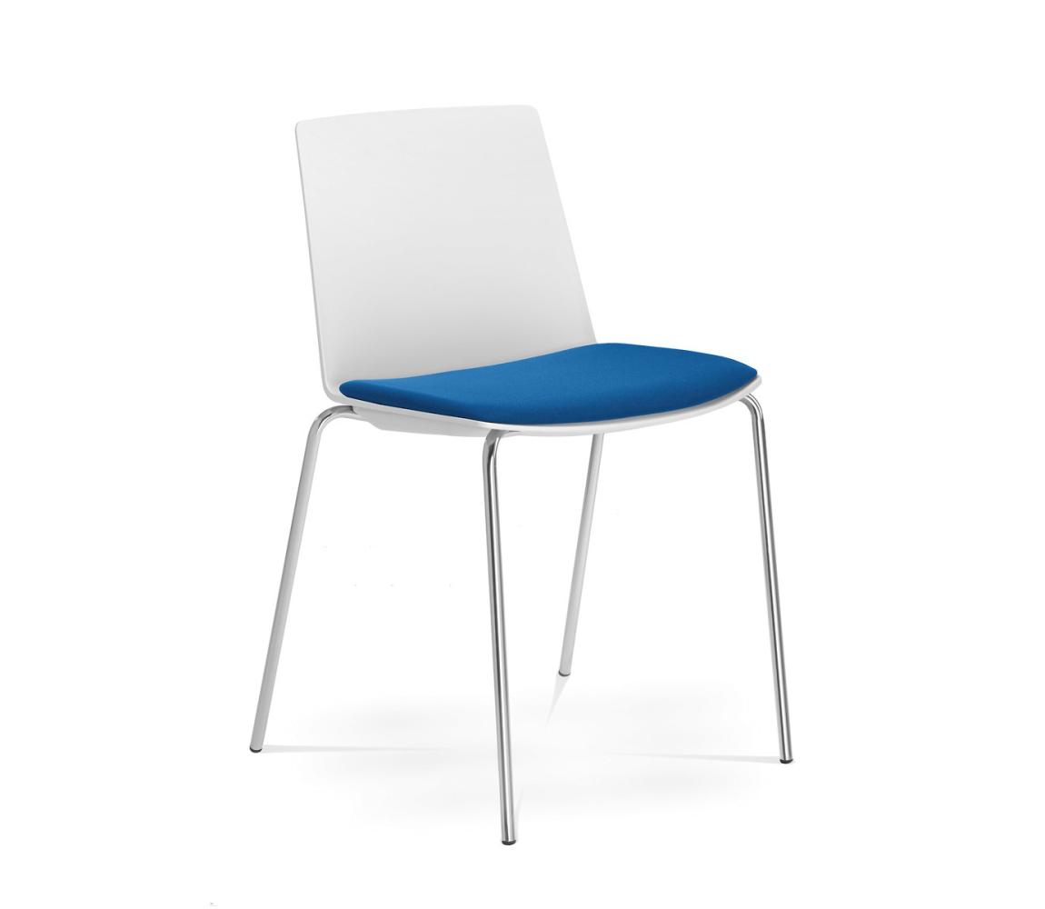 LD Seating - Krzesło biurowe SKY niebieskie/białe