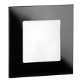 LDST AN-01-CB-BC9 - LED oświetlenie schodowe ANGEL 9xLED/1,2W/230V czarny połysk 3500K