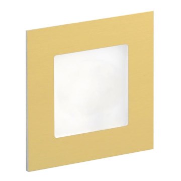 LDST AN-01-SZ-BZ9 - LED Oświetlenie schodowe ANGEL 9xLED/1,2W/230V złote 6500K