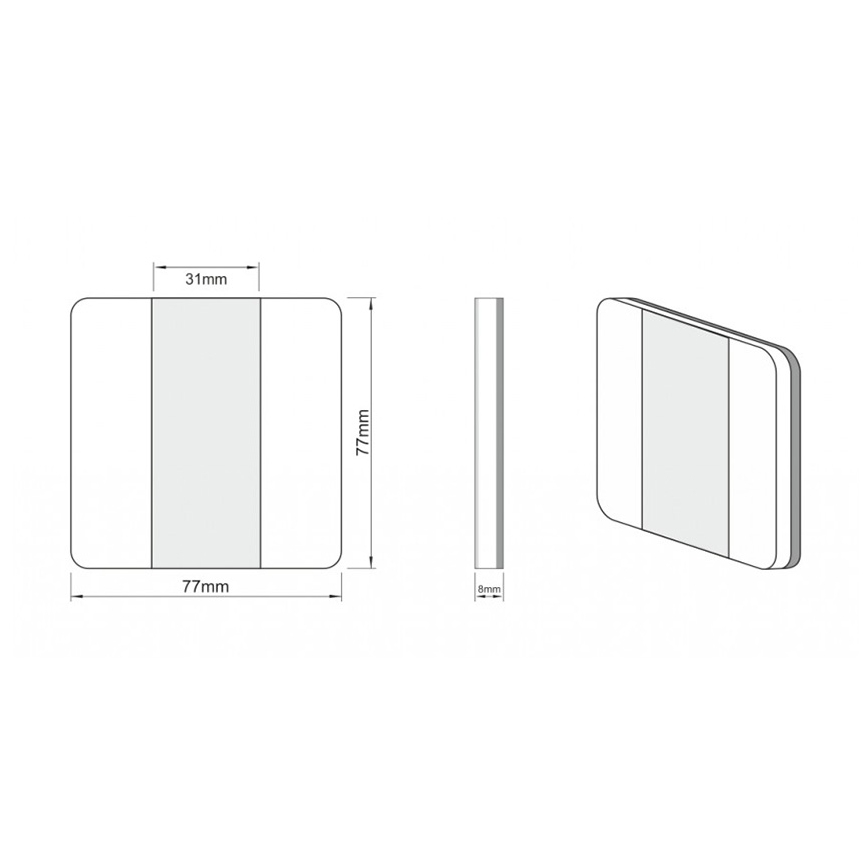 LDST DU-01-SS-BC8 - Oprawa schodowa DUO 10xLED/1,2W/230V