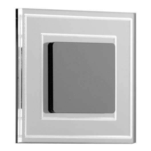 LDST KE-01-CB-BC8- LED Oświetlenie schodowe KELLY 8xLED/1,2W/230V błyszczące czarne