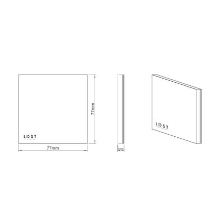 LDST SI-01-L-BC8 - Oprawa schodowa SILVER 8xLED/1,2W/230V