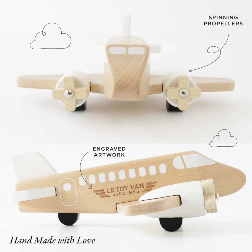 Le Toy Van - Drewniany samolot drewniany