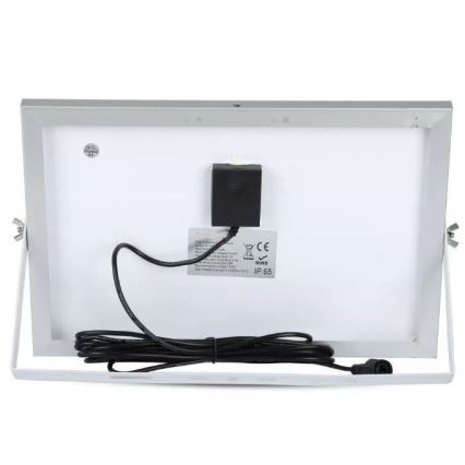 Regulowany jasem solarny reflektor LED/12W/3,2V 6000K IP65 5000 mAh + pilot zdalnego sterowania