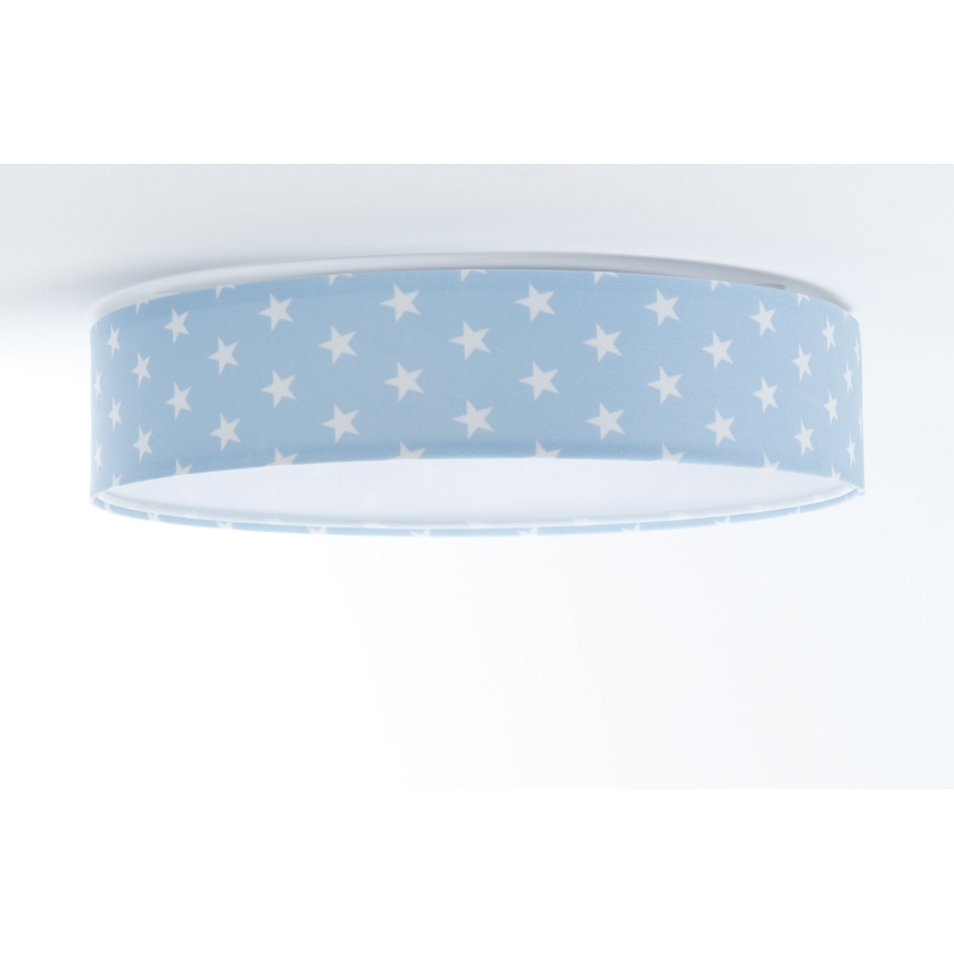 LED Regulowane natynkowe oświetlenie dziecięce SMART GALAXY KIDS LED/24W/230V 3000-6500K gwiazdki niebiesko-białe + pilot do zdalnego sterowania
