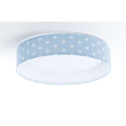 LED Regulowane natynkowe oświetlenie dziecięce SMART GALAXY KIDS LED/24W/230V 3000-6500K gwiazdki niebiesko-białe + pilot do zdalnego sterowania