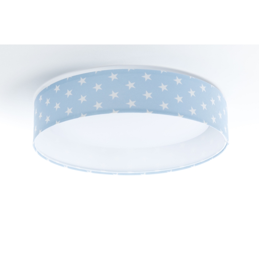 LED Regulowane natynkowe oświetlenie dziecięce SMART GALAXY KIDS LED/24W/230V 3000-6500K gwiazdki niebiesko-białe + pilot do zdalnego sterowania