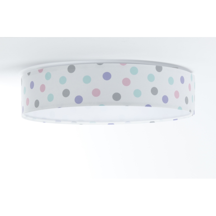 LED Regulowane natynkowe oświetlenie dziecięce SMART GALAXY KIDS LED/24W/230V 3000-6500K kolorowe kropki + pilot zdalnego sterowania