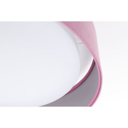 LED Regulowane oświetlenie sufitowe SMART GALAXY LED/24W/230V śr. 44 cm różowo-srebrne 3000-6500K + pilot do zdalnego sterowania