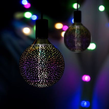 LED 3D Żarówka FILAMENT G125 E27/4W/230V 3000K