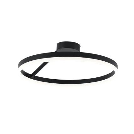 LED Stmívatelný přisazený lustr LED/40W/230V 3000-6500K černá + dálkové ovládání