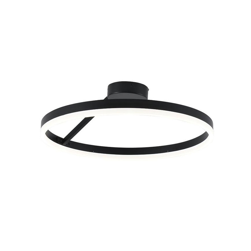 LED Stmívatelný přisazený lustr LED/40W/230V 3000-6500K černá + dálkové ovládání