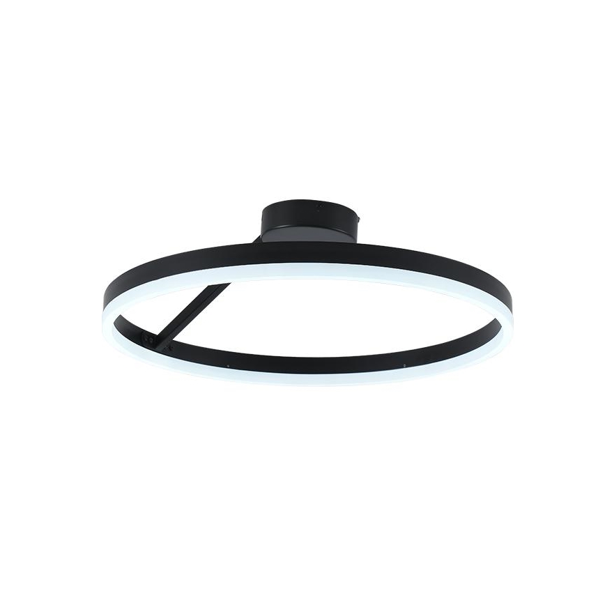 LED Stmívatelný přisazený lustr LED/40W/230V 3000-6500K černá + dálkové ovládání