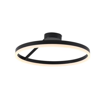 LED Stmívatelný přisazený lustr LED/40W/230V 3000-6500K černá + dálkové ovládání