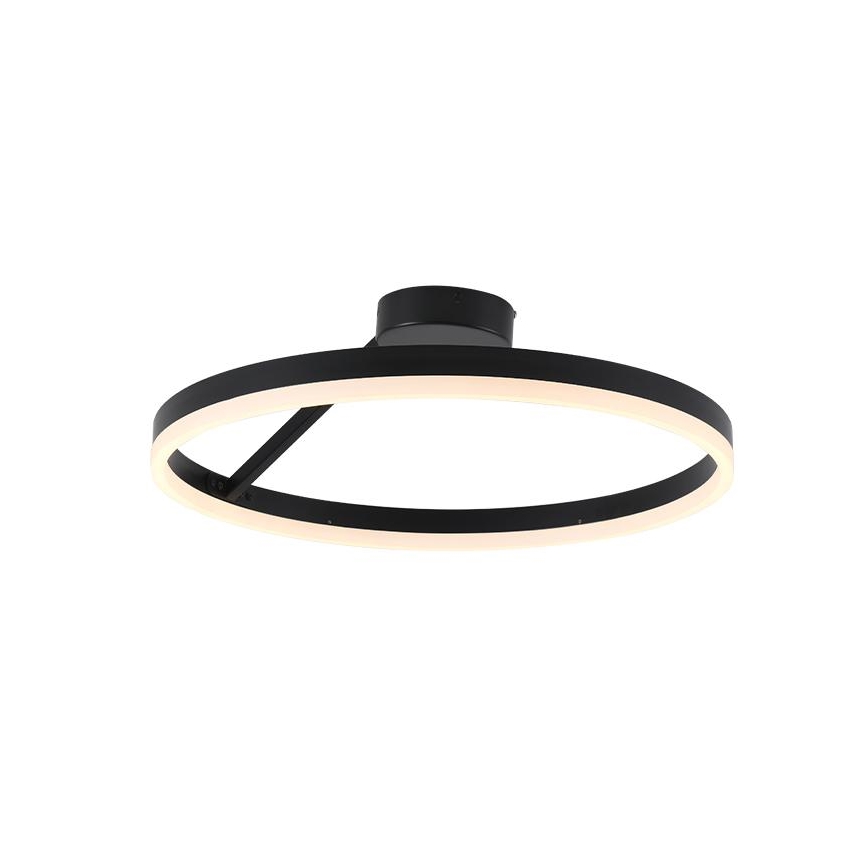 LED Stmívatelný přisazený lustr LED/40W/230V 3000-6500K černá + dálkové ovládání