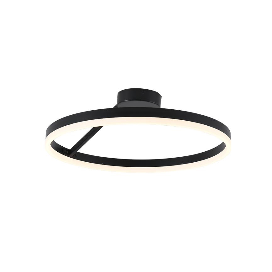 LED Stmívatelný přisazený lustr LED/40W/230V 3000-6500K černá + dálkové ovládání