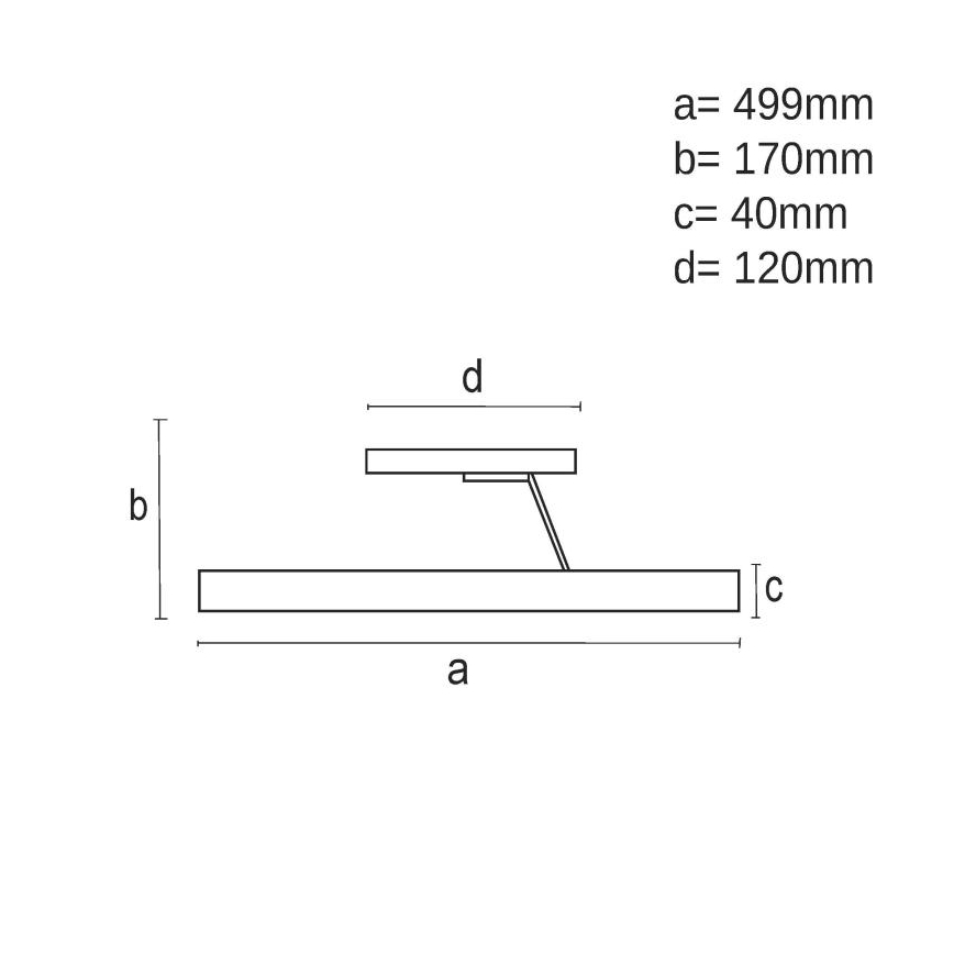 LED Stmívatelný přisazený lustr LED/40W/230V 3000-6500K černá + dálkové ovládání