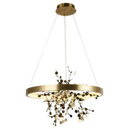 Lampa sufitowa LED ściemnialna na linkach LED/40W/230V 3000-6500K złota + pilot do zdalnego sterowania
