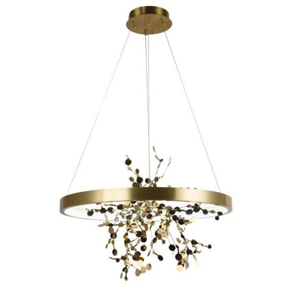 Lampa sufitowa LED ściemnialna na linkach LED/40W/230V 3000-6500K złota + pilot do zdalnego sterowania