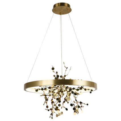 Lampa sufitowa LED ściemnialna na linkach LED/40W/230V 3000-6500K złota + pilot do zdalnego sterowania