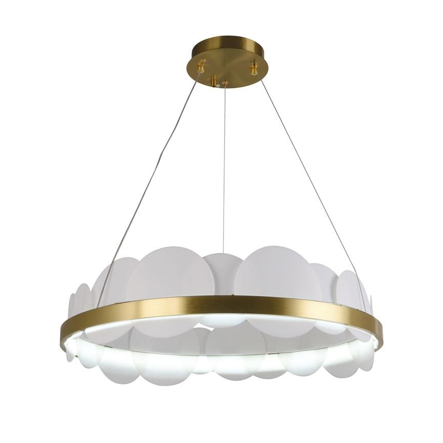 Lampa sufitowa LED ściemnialna na linkach LED/40W/230V 3000-6500K złota + pilot do zdalnego sterowania
