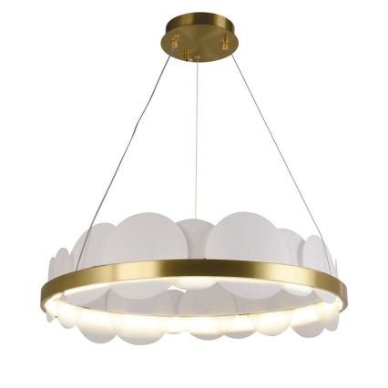 Lampa sufitowa LED ściemnialna na linkach LED/40W/230V 3000-6500K złota + pilot do zdalnego sterowania