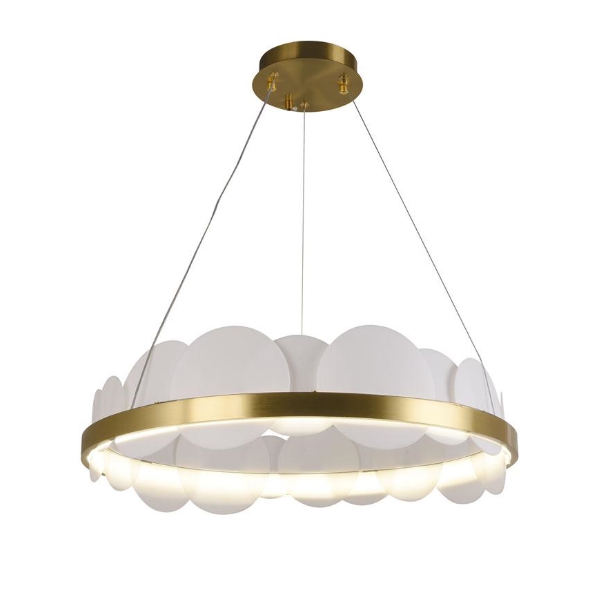 Lampa sufitowa LED ściemnialna na linkach LED/40W/230V 3000-6500K złota + pilot do zdalnego sterowania