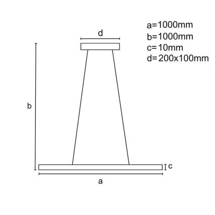 Lampa sufitowa LED ściemnialna na linkach LED/40W/230V 3000-6500K biała + pilot do zdalnego sterowania